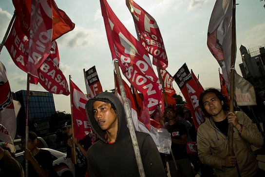 A tradition of mass action is one of the inheritances from pre-1965 Indonesia / Henri Ismail/Poros Photo Still an age of activism