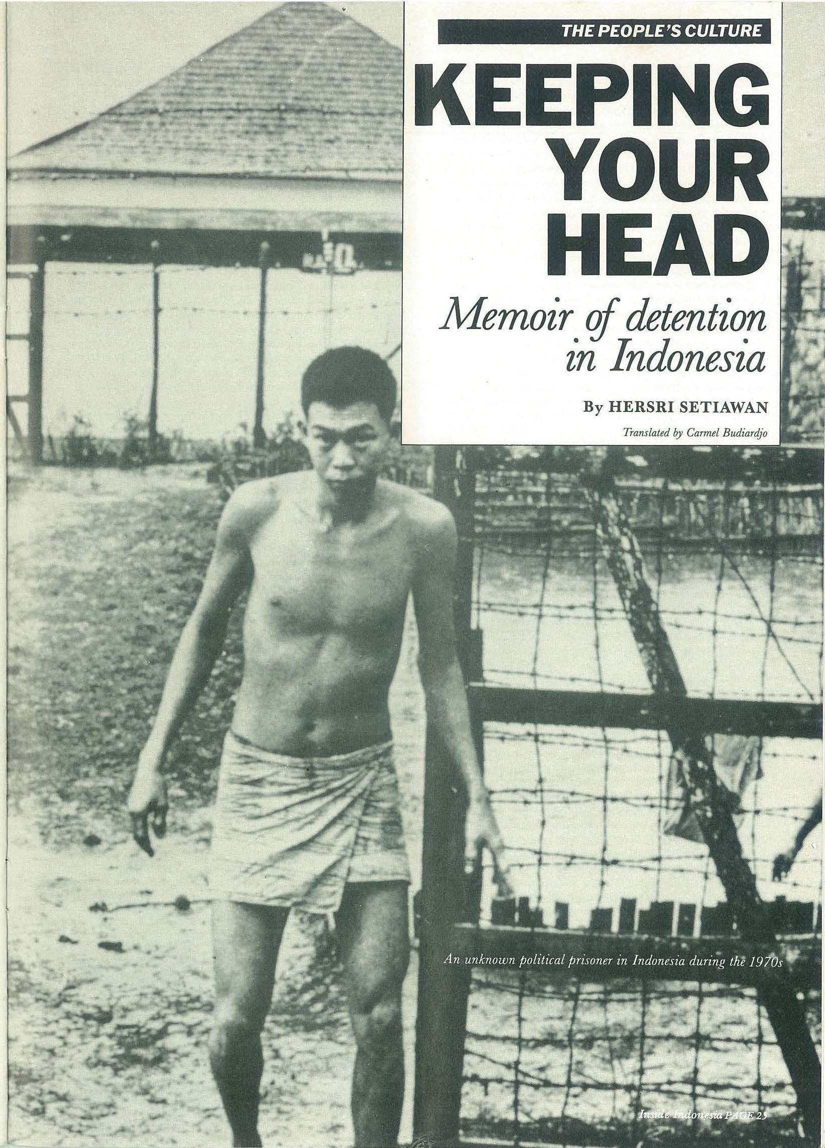 An image from an article from Edition 3 of Inside Indonesia A little slice of magazine history