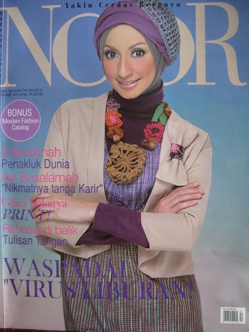 Elegant cover images invite readers to enjoy the latest Muslim fashions    together with religious guidance / Ramsy, courtesy NooR Shaping modern Muslim women