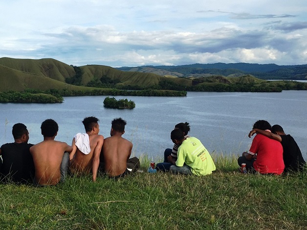 Young people at a hangout in Sentani. Source: Diana Pakasi