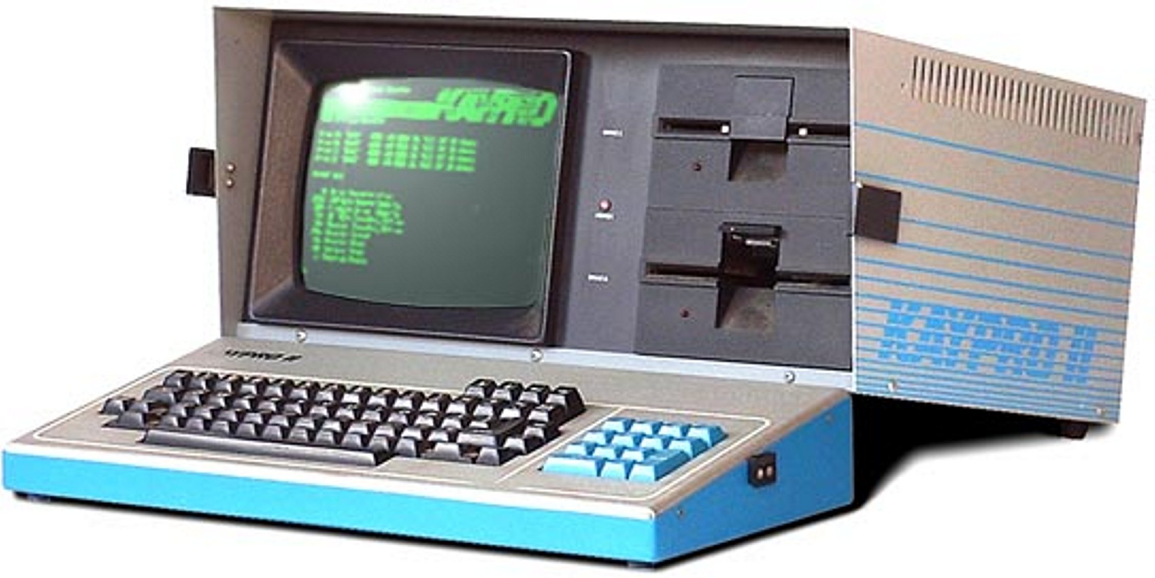 Kaypro 'luggable' computer - a modern marvel in 1983 http://oldcomputers.net/kayproii.html waddingham3